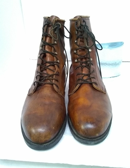 Durango Combat Boots Brown Leather Men's Loop Lace Up Size 13D - Picture 2 of 11